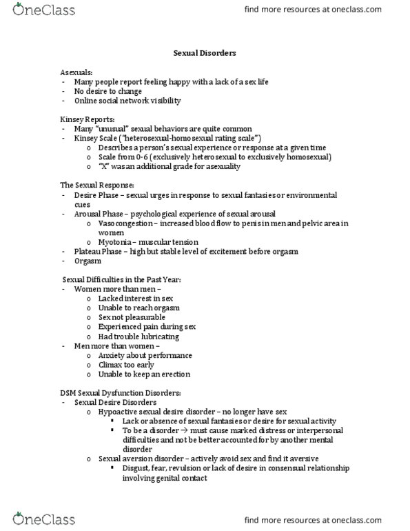 PSYCH 3331 Lecture Notes - Lecture 3: Radiation Therapy, Physical Therapy, Premature Ejaculation thumbnail