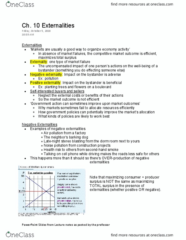 ECON 2010 Lecture Notes - Lecture 18: Social Cost, Salad Bar, Equilibrium Point cover image