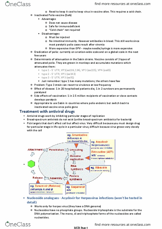 BIOM20001 Lecture Notes - Lecture 50: Oseltamivir, Zanamivir, Neuraminidase Inhibitor thumbnail