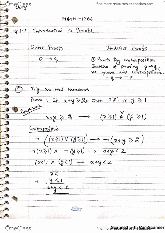 MATH 1P66 Lecture 9: Direct Proofs and Contradiction cover image