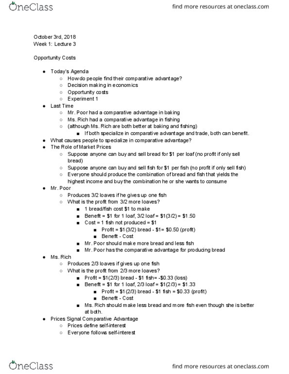 ECON 1 Lecture Notes - Lecture 3: Standard-Definition Television, Decision Rule, Ebay thumbnail