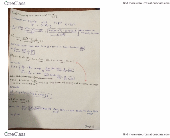 MATH 154 Lecture 14: Math 154 D100-Lecture 14-Midterm Exam 1 Solutions (pg 2) cover image