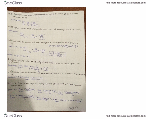 MATH 154 Lecture 14: Math 154 D100-Lecture 14-Midterm Exam 1 Solutions (pg 4) cover image
