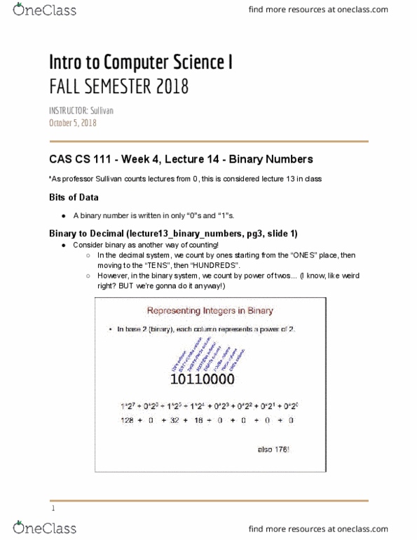CAS CS 111 Lecture 14: CAS CS 111 (Lecture 14 Notes) thumbnail