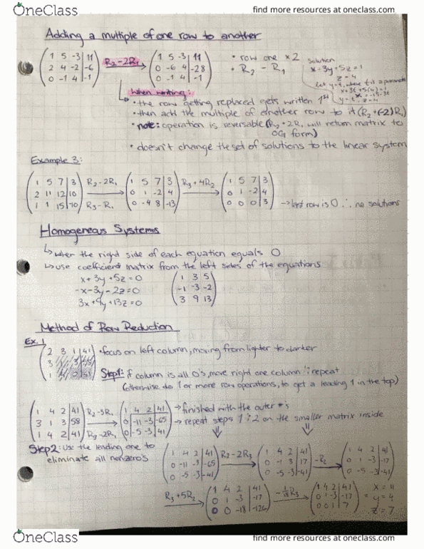 MA129 Lecture 11: Week 4 - Matrices Cont. cover image