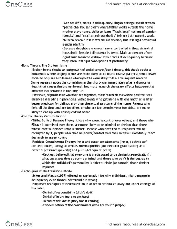 SOCI 3070 Lecture Notes - Lecture 6: Thomas Theorem, Harold Garfinkel, Erving Goffman thumbnail