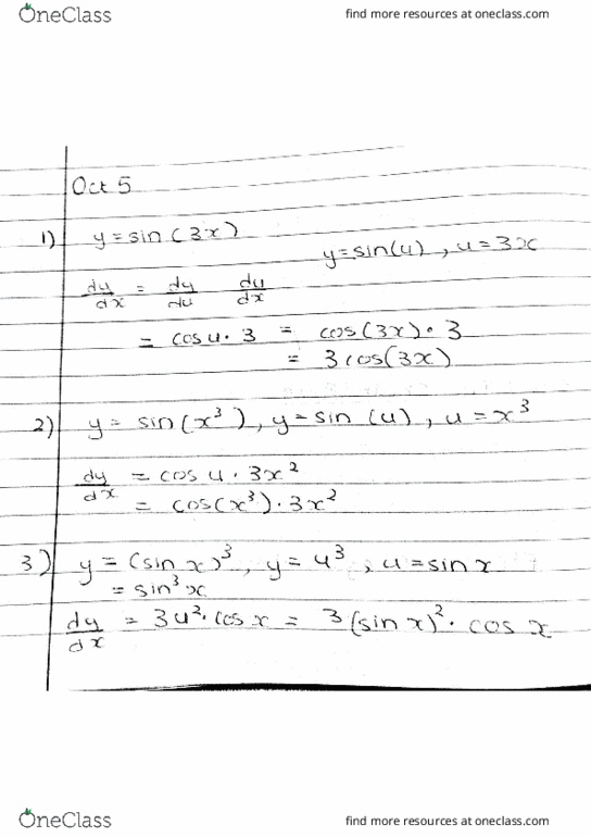 MATH100 Lecture 13: Derivatives of trig function+Implicit differentiation cover image
