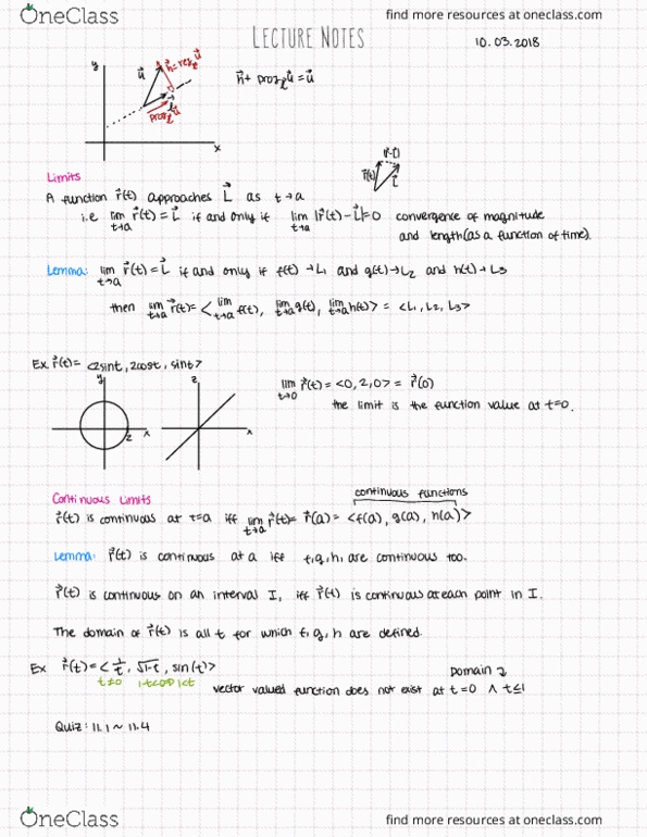 MTH 254 Lecture Notes - Lecture 6: Unit Vector, Cross Product, Thx thumbnail