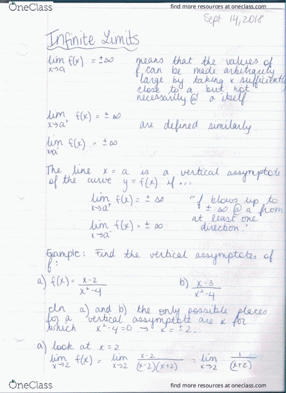MATH 1000 Lecture 5: Math 1000 Notes September 14- Section 2.6 cover image
