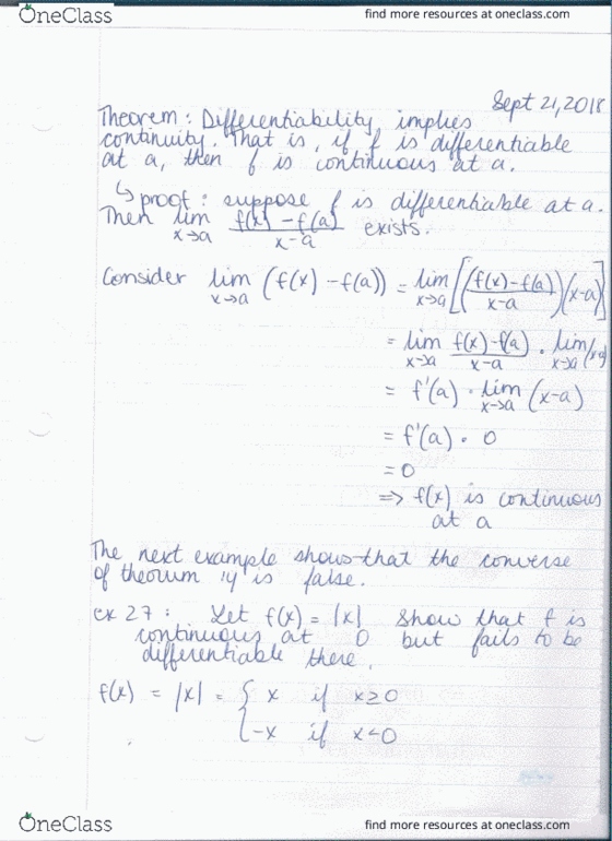 MATH 1000 Lecture 8: Math 1000 Notes September 21- Section 3.1 cover image
