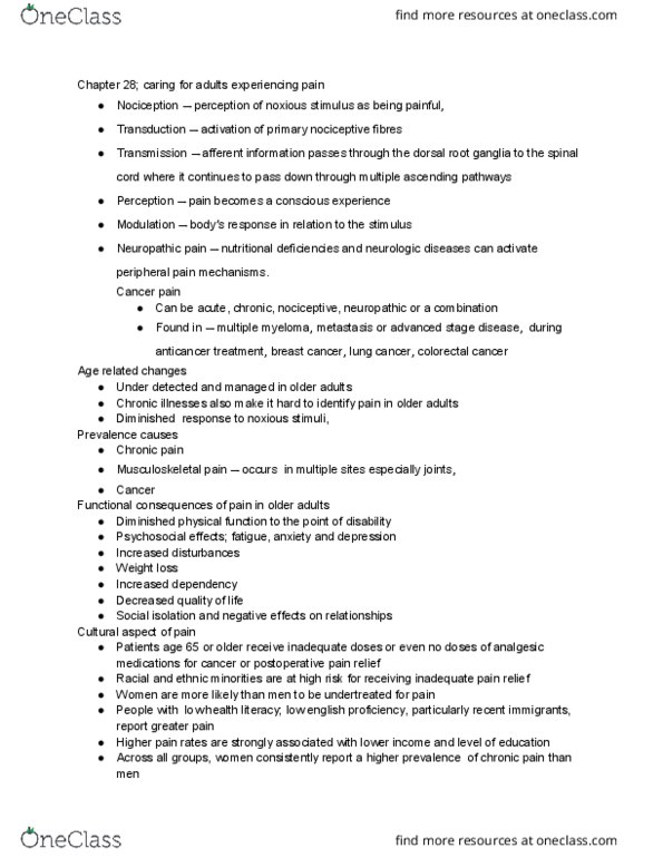 NURS 3142 Chapter Notes - Chapter Chapter 28: Learned Helplessness, Paroxetine, Escitalopram thumbnail