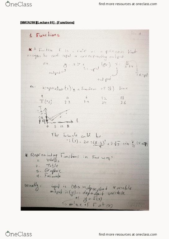 MATA29H3 Lecture 1: [MATA29H][Lecture 01] - [Functions and Equations] thumbnail