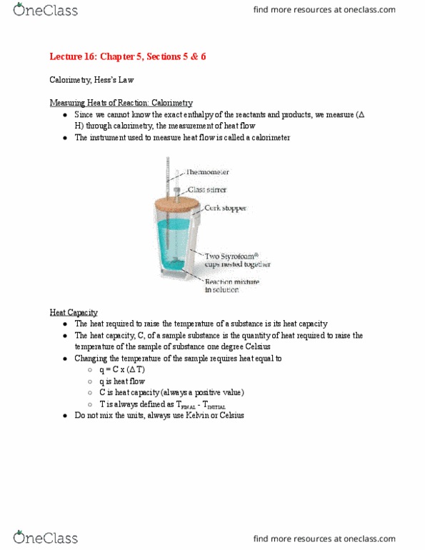 CHE 106 Lecture Notes - Lecture 16: Calcium Chloride, Molar Mass, Chemical Equation thumbnail