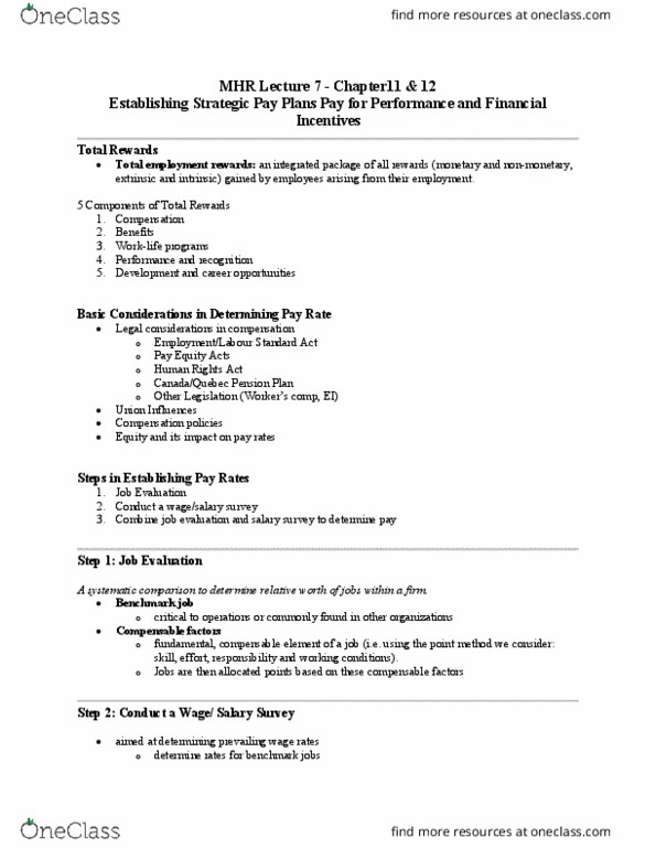 MHR 523 Lecture Notes - Lecture 7: Precautionary Statement, Interactional Justice, Distributive Justice thumbnail