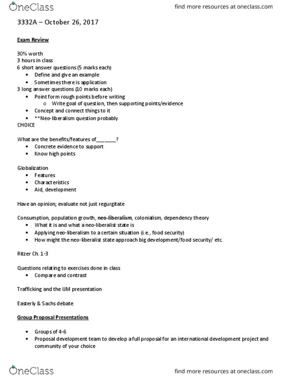 Sociology 3332A/B Lecture Notes - Lecture 7: Logic Model, Needs Assessment, Swot Analysis thumbnail