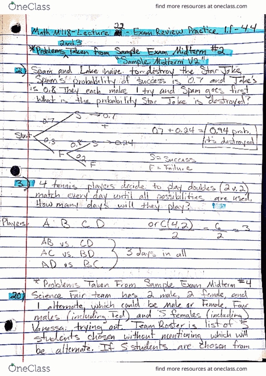 MATH-M 118 Lecture 22: Lecture 22: Midterm Exam Review cover image