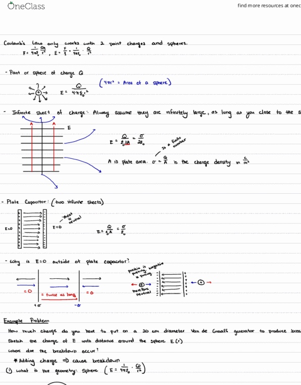 PHYSICS 5C Lecture Notes - Lecture 4: If And Only If, Air1, Surface Charge thumbnail