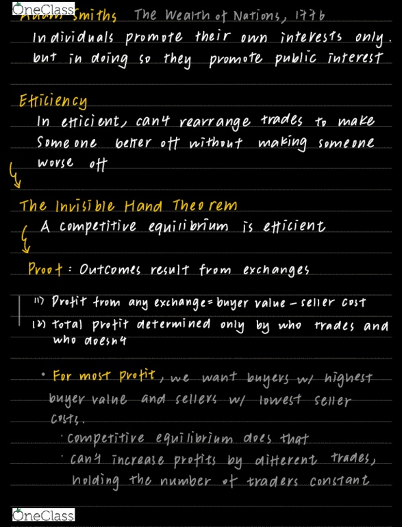 ECON 1 Lecture Notes - Lecture 5: Competitive Equilibrium cover image