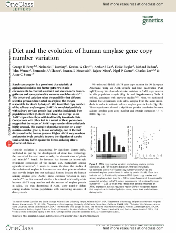 BIOLOGY 1A03 Lecture Notes - Lecture 4: Wellcome Genome Campus, Wellcome Sanger Institute, Copy-Number Variation thumbnail