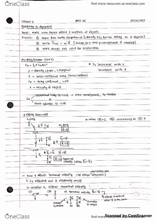 PHYS 100 Lecture 11: PHYS 100 - Lecture 11 - Dynamics cover image