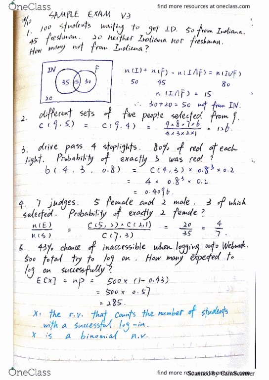 MATH-M 118 Lecture 23: Lecture-M118-Midterm Sample Exam 3(Question1-14) cover image