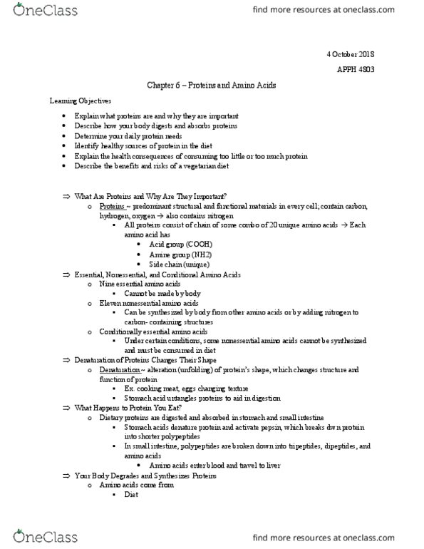 BIOL 4803 Lecture Notes - Lecture 6: Messenger Rna, Sickle-Cell Disease, Cell Nucleus thumbnail