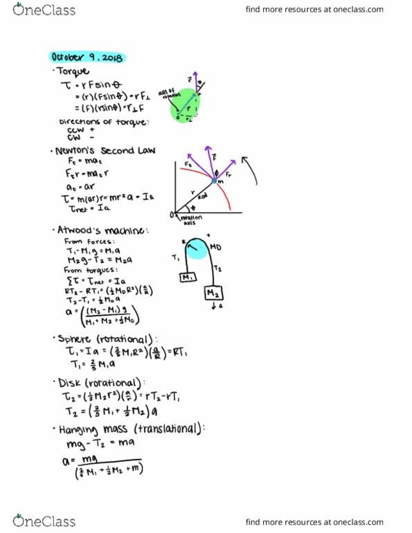 PHYSICS 1250 Lecture 22: Torque cover image