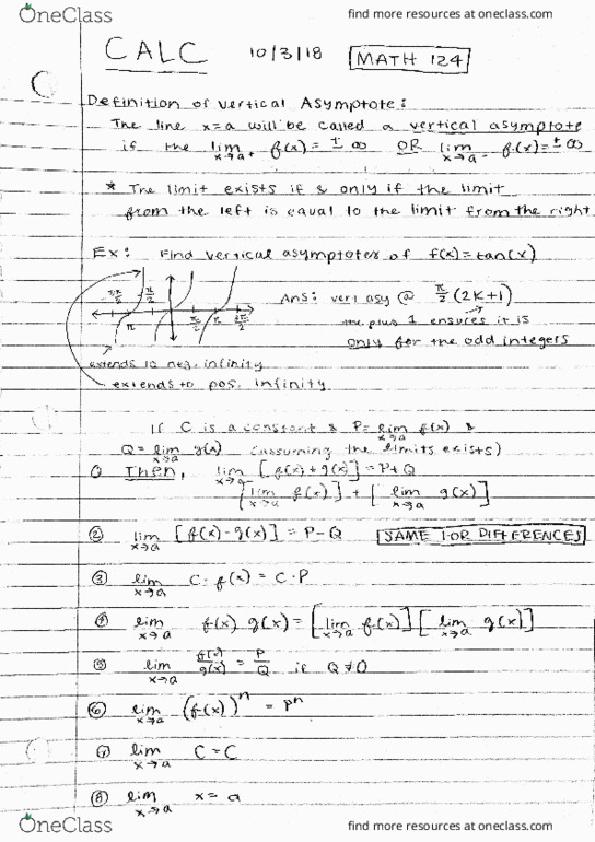 MATH 124 Lecture 4: Math 124 Oct 3, 2018 cover image