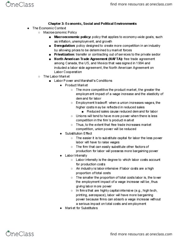 IRE244H1 Chapter Notes - Chapter 3: North American Free Trade Agreement, National Labor Relations Act, Ageism thumbnail