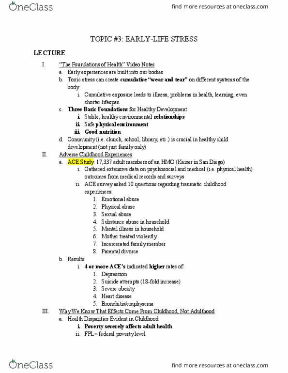 PSC 126 Lecture Notes - Lecture 4: Health Maintenance Organization, Substance Abuse, Psychological Abuse thumbnail
