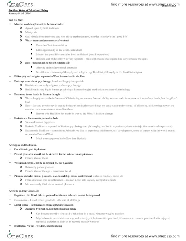 PSYCH 3BA3 Lecture Notes - Chesed, Mudita, Wu Wei thumbnail