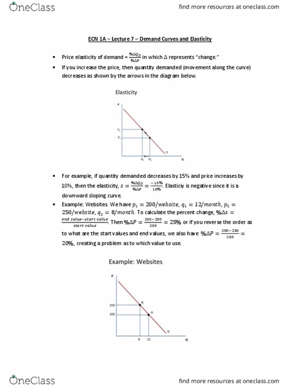 ECN 001A Lecture Notes - Lecture 7: Demand Curve, Jeans, Insulin cover image