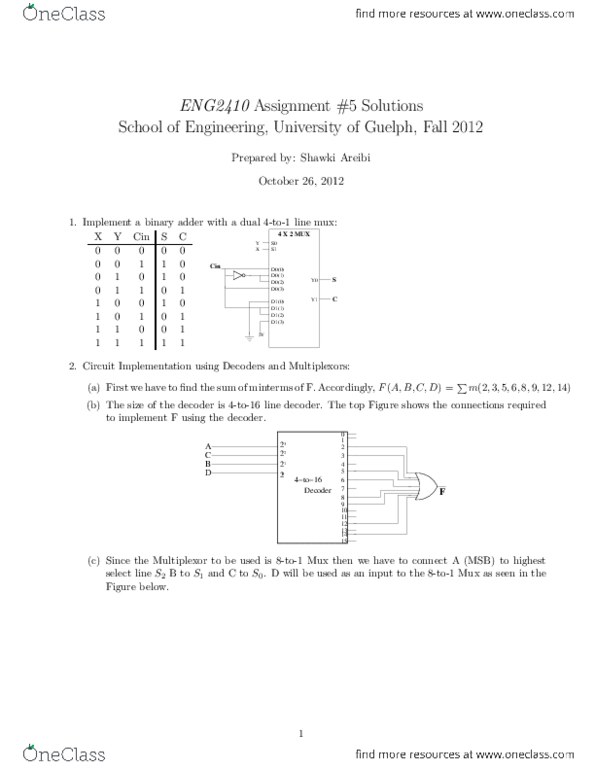 ENGG 2410 Lecture : Eng241-assign5-Sol-F12.pdf thumbnail