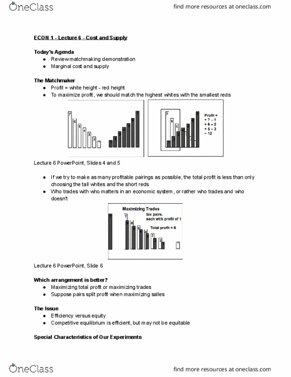 ECON 1 Lecture Notes - Lecture 6: Competitive Equilibrium, Microsoft Powerpoint, Marginal Cost thumbnail