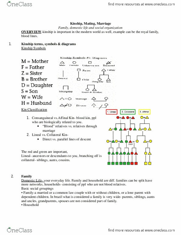 ANT102H5 Lecture Notes - Lecture 7: Matrilocal Residence thumbnail