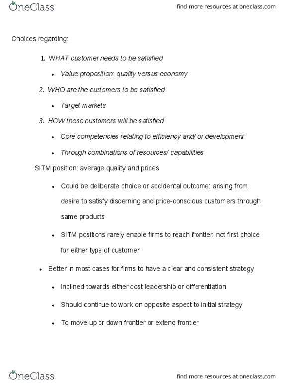 BPL 5100H Lecture Notes - Lecture 12: Cost Leadership, Value Proposition, Ikea thumbnail