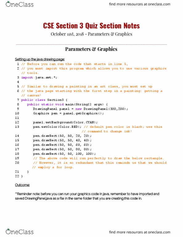 CSE 142 Lecture Notes - Lecture 6: Redundant Code cover image