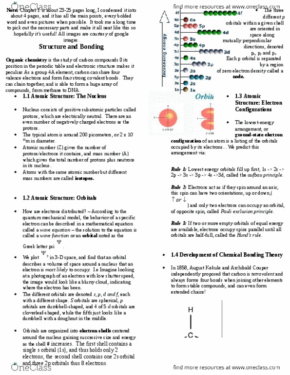 ANT100Y1 Lecture Notes - Valence Bond Theory, Valence Electron, Atomic Orbital thumbnail