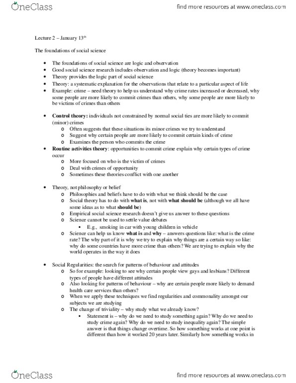 SOCIOL 2Z03 Lecture 2: SOCIOL 2ZO3 Lecture 2 - January 13th.docx thumbnail