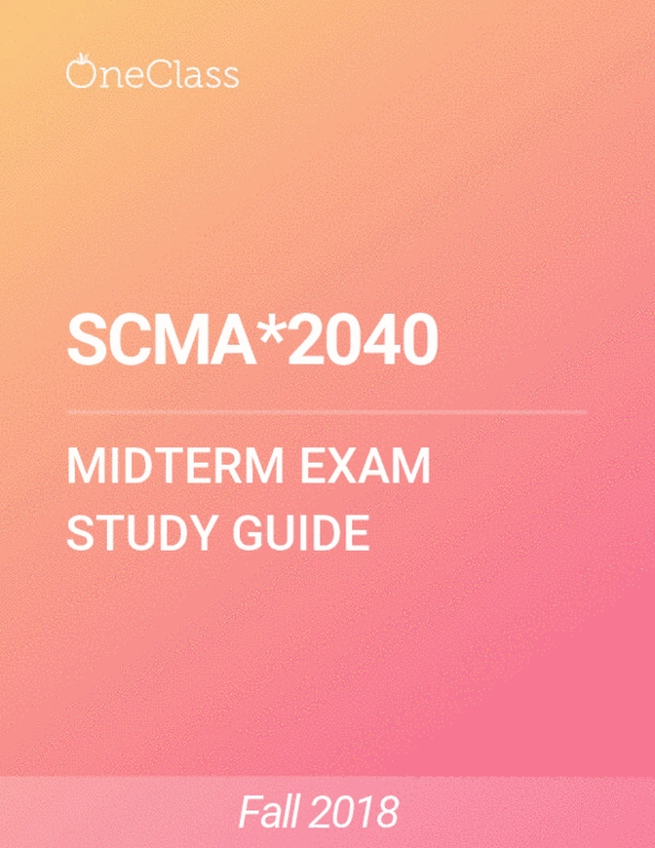 SCMA-ON Valid Exam Sample