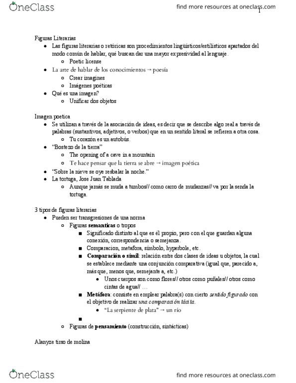 SPAN3395 Lecture Notes - Lecture 14: Tirso De Molina, Nut Roll, Otra Cosa thumbnail