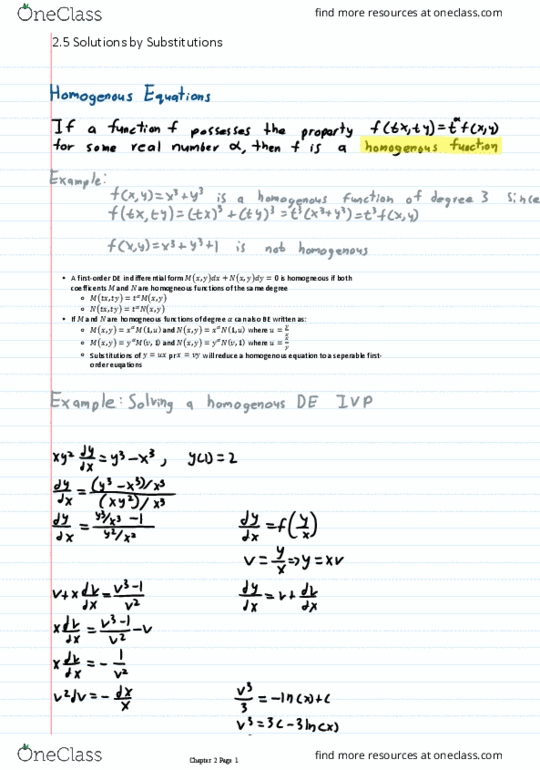 Applied Mathematics 2270A/B Chapter Notes - Chapter 2.5: Differential Form thumbnail