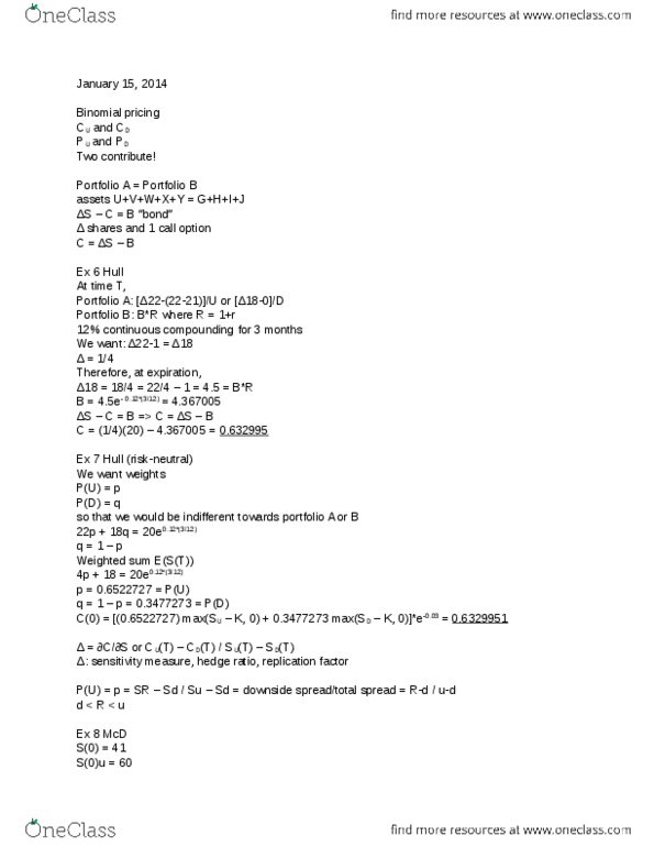 ACT370H1 Lecture Notes - Compound Interest, Call Option, Candela thumbnail