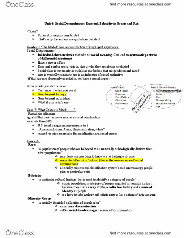 Kinesiology 2250A/B Lecture Notes - Lecture 4: Myocyte, Usain Bolt, Human Genome Project thumbnail