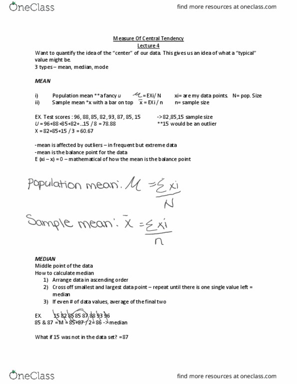 MATH 1P98 Lecture Notes - Lecture 4: U96 cover image