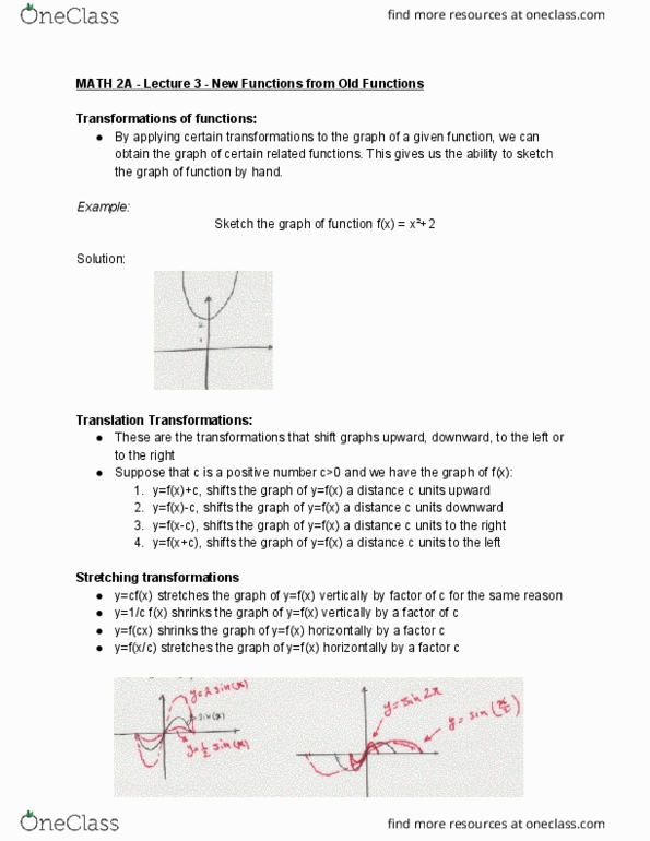 MATH 2A Lecture Notes - Lecture 3: Function Composition, Farad thumbnail