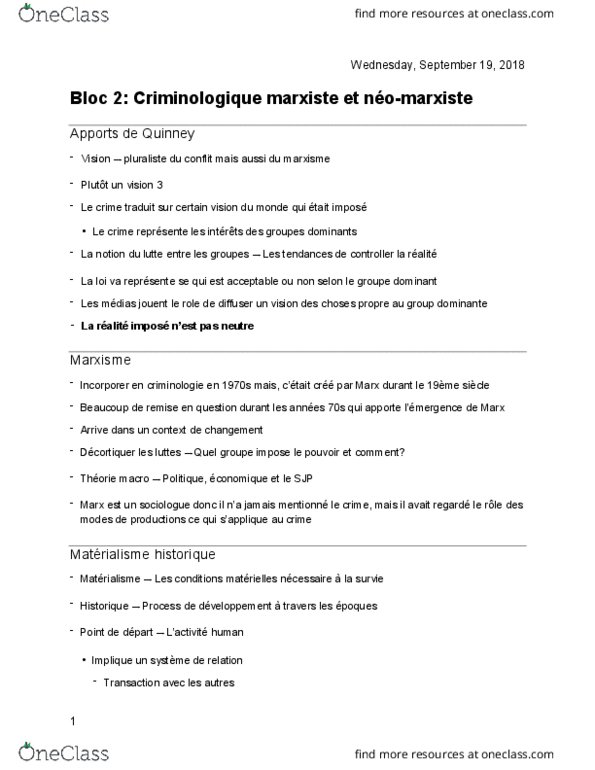 CRM 3701 Lecture Notes - Lecture 2: Je Te Rends Ton Amour, Gardasil, Vincent Voiture thumbnail