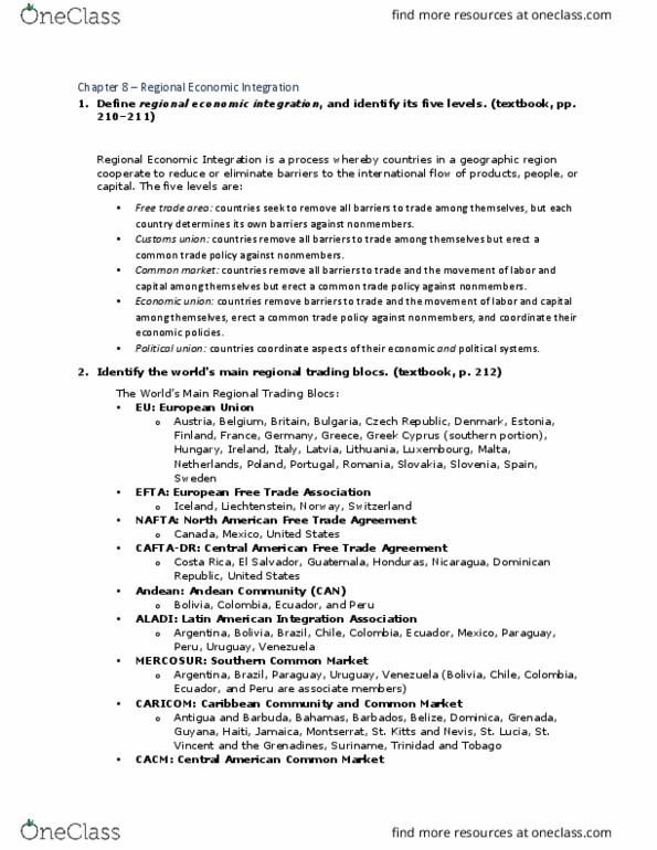 PSYC 290 Lecture Notes - Lecture 8: Closer Economic Relations, Free Trade Area Of The Americas, Asia-Pacific Economic Cooperation thumbnail