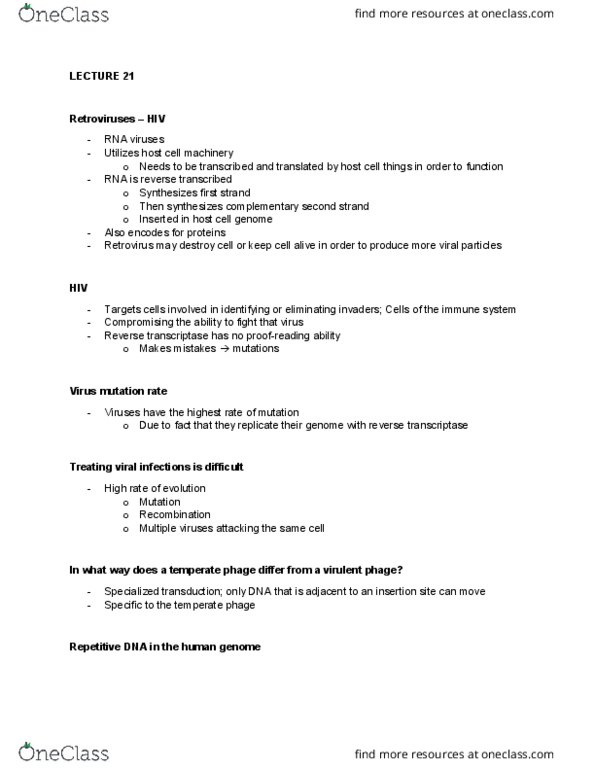 Biology 1202B Lecture Notes - Lecture 21: Inverted Repeat, Transposable Element, Transposase thumbnail