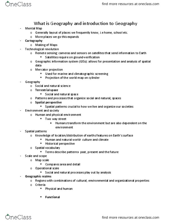 GEOG 213 Lecture Notes - Lecture 14: Continental Drift, Supercontinent, Oceanic Basin thumbnail